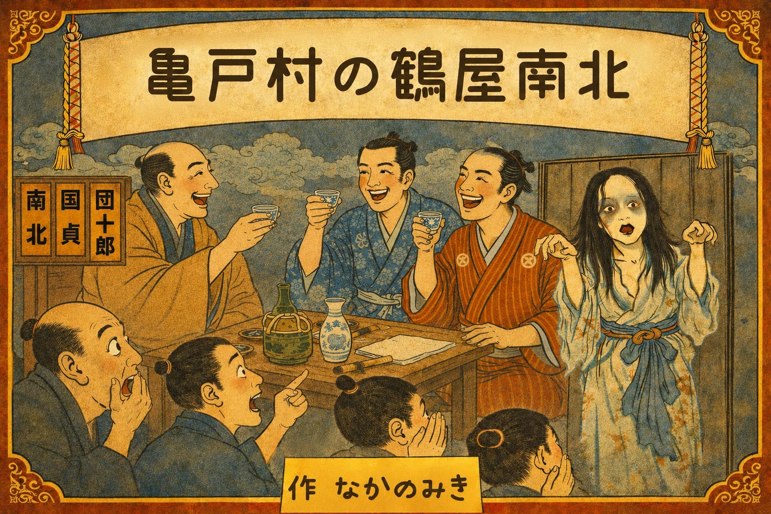 鶴屋南北の紙芝居を作りました｜お瀧 / 歌舞伎の町亀戸の魅力を発信する人