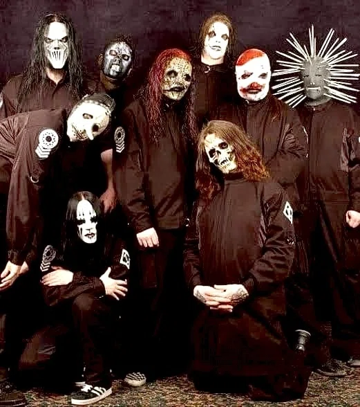 ハードコアメタルバンドslipknot目潰しミッキーロゴTシャツブラック