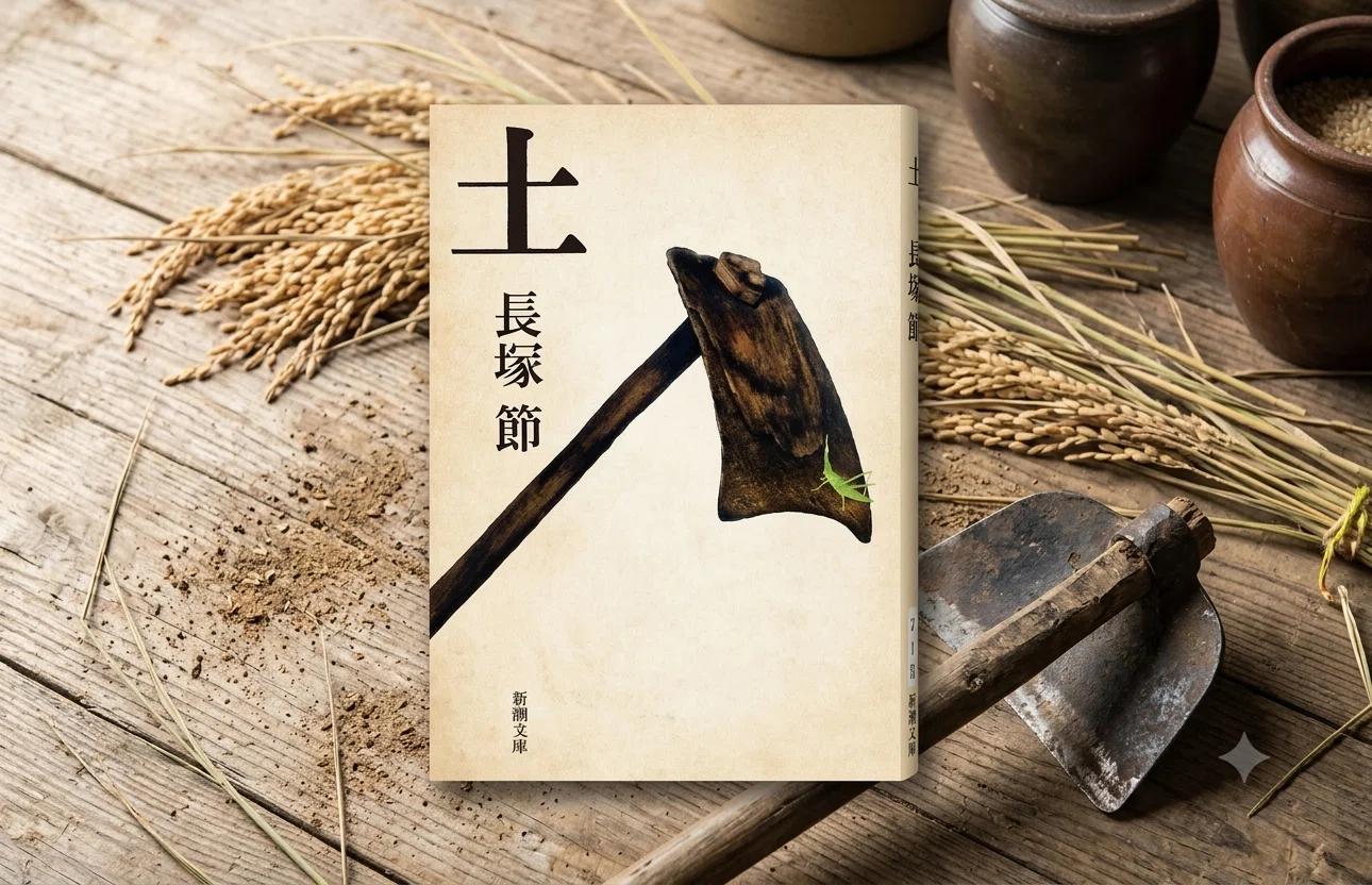 【揮毫集】焦土よりの伝言 長塚節「土」(新潮文庫)｜山根あきら | 哲学者