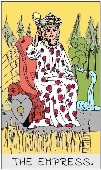 The Empress — Upright tarot card for Aries