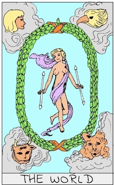 The World — Upright tarot card for Sagittarius