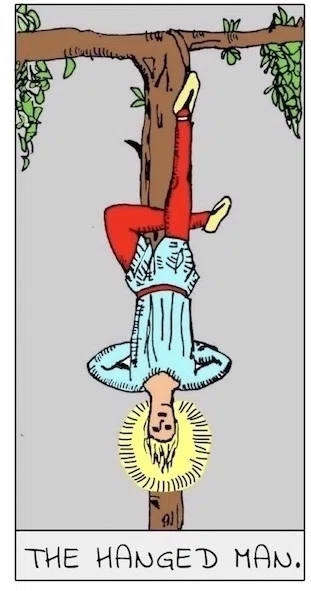 The Hanged Man — Upright tarot card for Aquarius