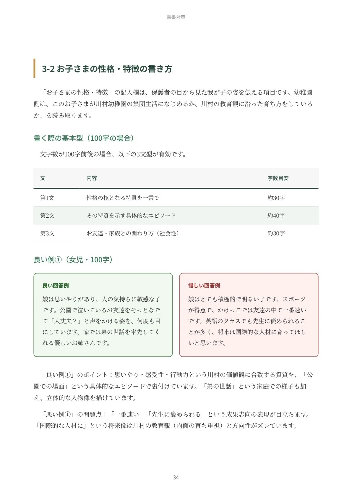 川村幼稚園 願書・面接対策｜2027年度お受験 徹底解説 全90ページ