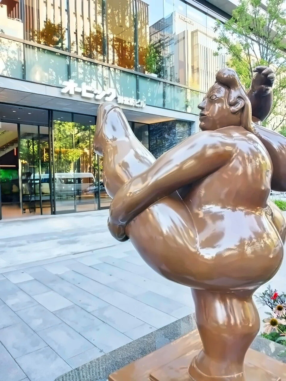 長谷工寄贈🌿踊り子【大阪💐彫刻めぐり】御堂筋の企業史｜街角のペガサス