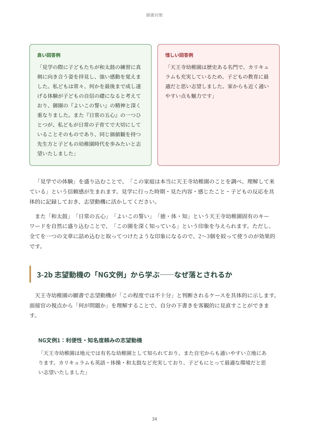 天王寺幼稚園 願書・面接対策｜2027年度お受験 徹底解説 全90ページ