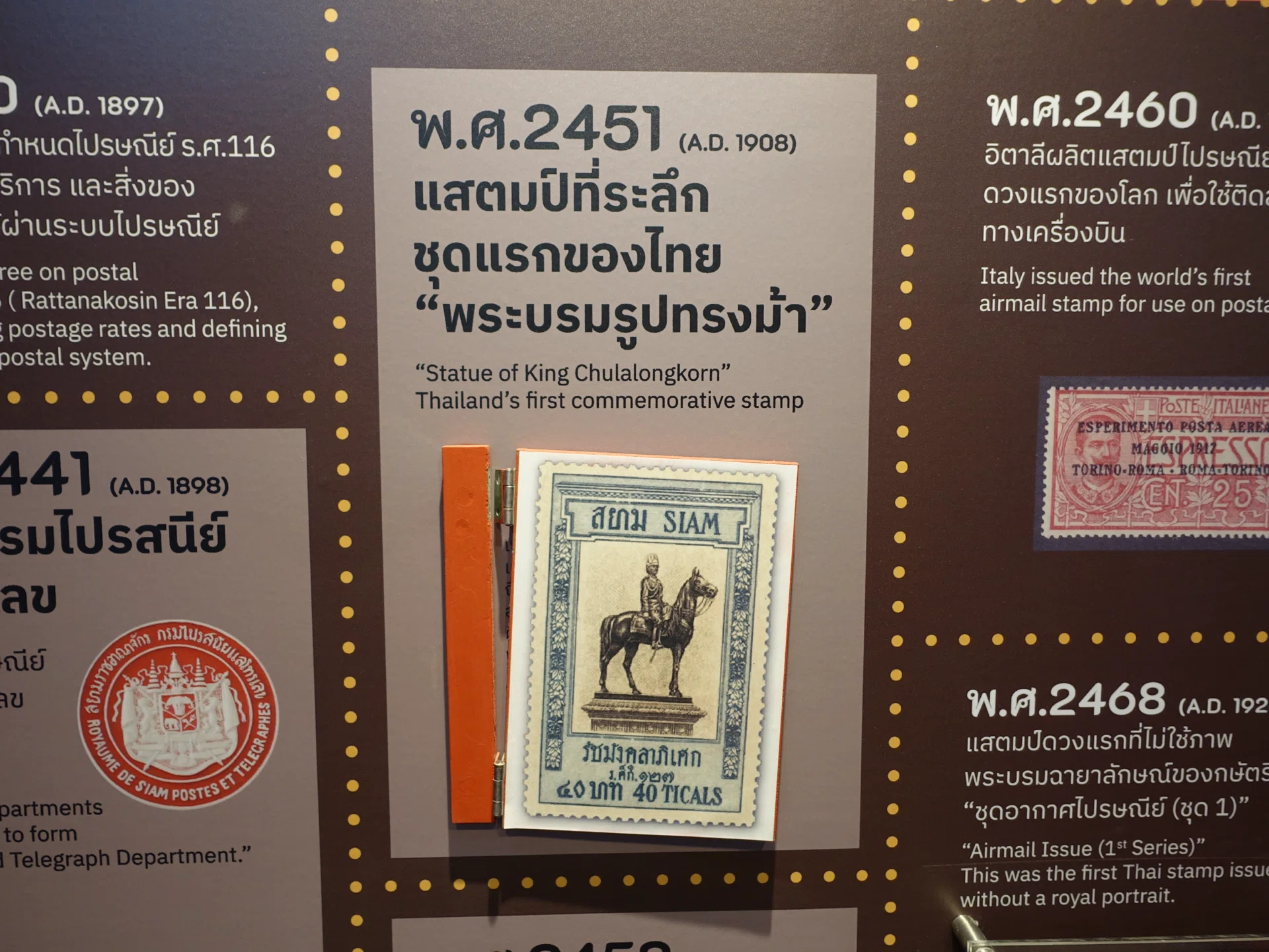 タイ切手博物館》 ― 切手からタイの歴史と社会を読む｜マークのタイ