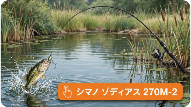 シマノ ゾディアス 270M-2のインプレ！7フィートが放つ圧倒的