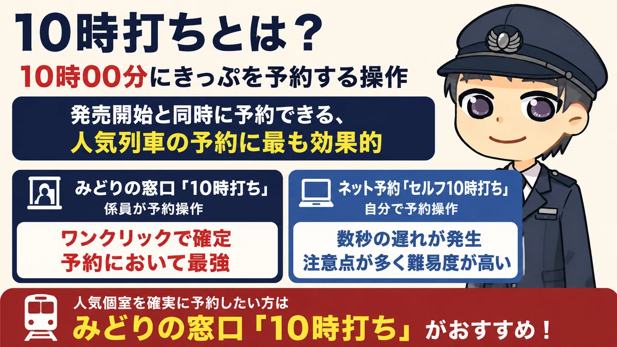 10時打ちについて元駅員が解説する図解