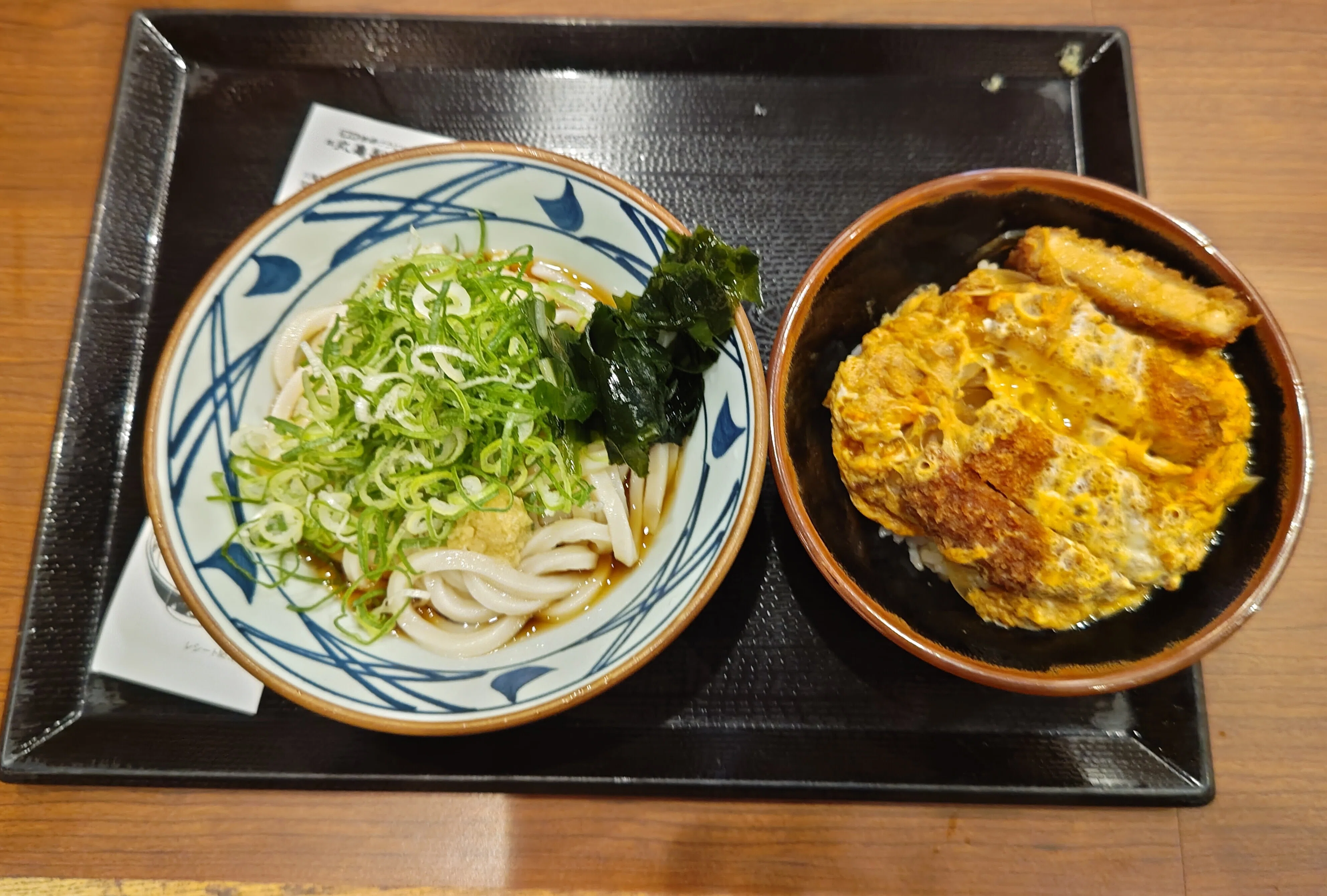 レアな出会いの丸亀製麺のかつ丼セット｜代筆屋 やまだ