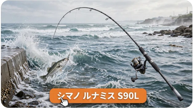 シマノ ルナミス S90Lのインプレ！圧倒的軽量性と繊細な操作感を徹底