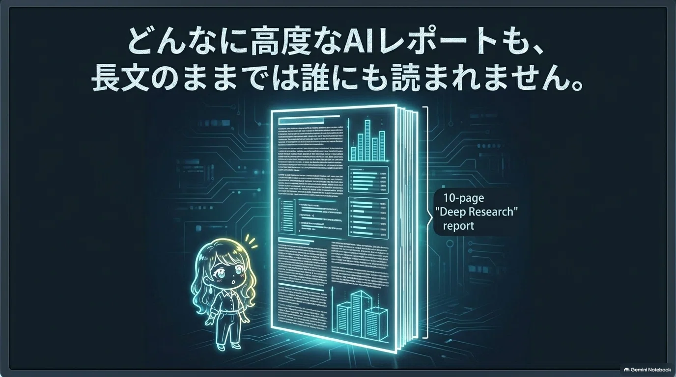 Gemini 3.8】Deep ResearchのレポートからGemini Sparkでスライドを