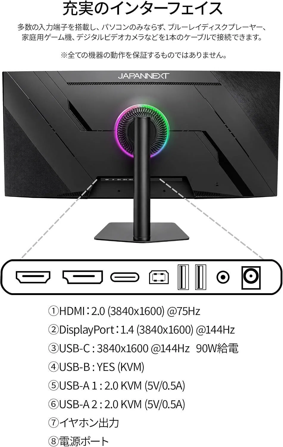 最強レビュー】JAPANNEXT 37.5インチ IPSBLACK UWQHD+ 湾曲ゲーミング