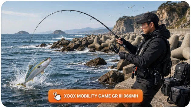 XOOXのMOBILITY GAME GR III 966MHのインプレ！本格派パックロッドの