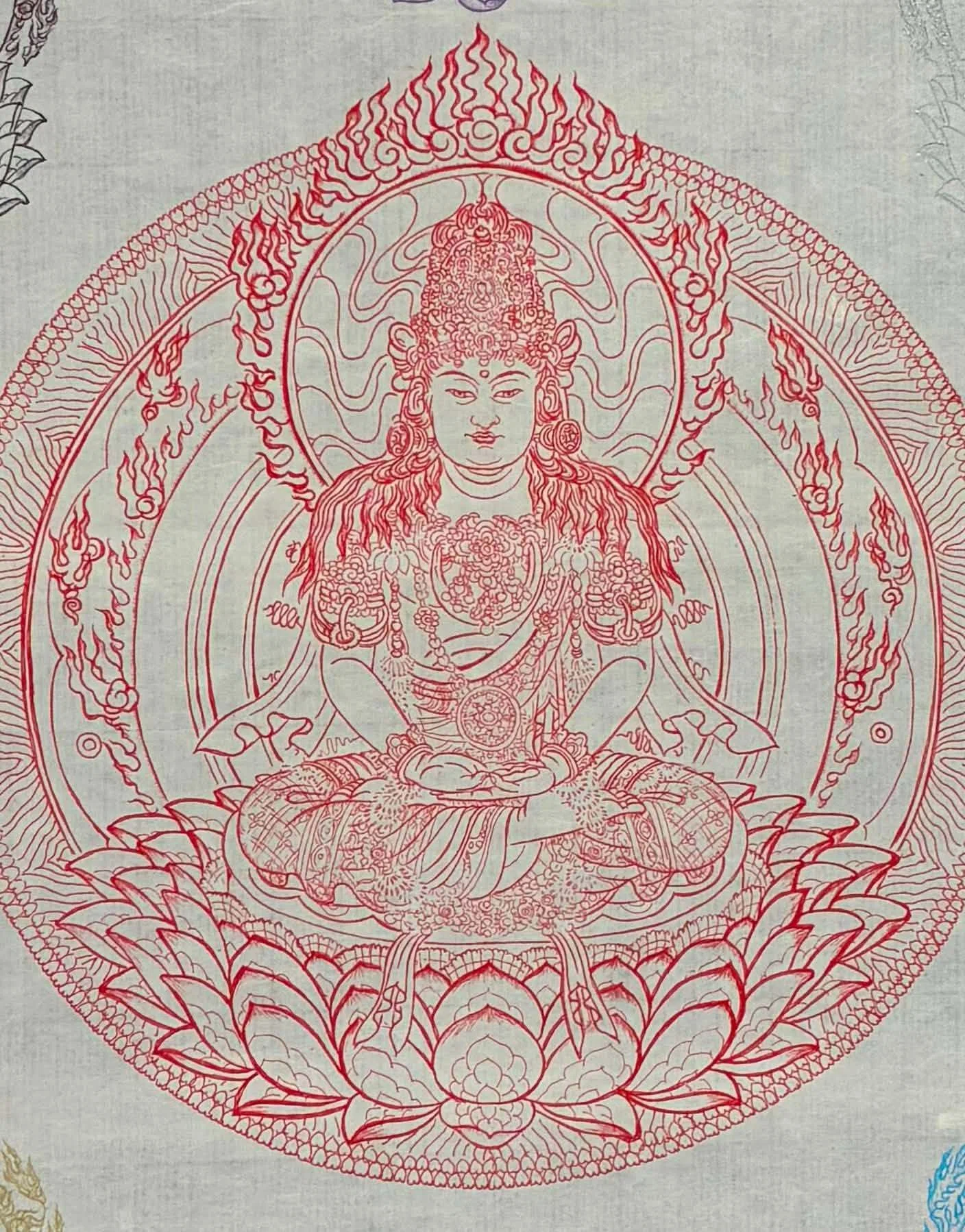 仏画と心経が渾然一体に ― 仏画曼荼羅アートSNS展 Ⅰー Buddhist