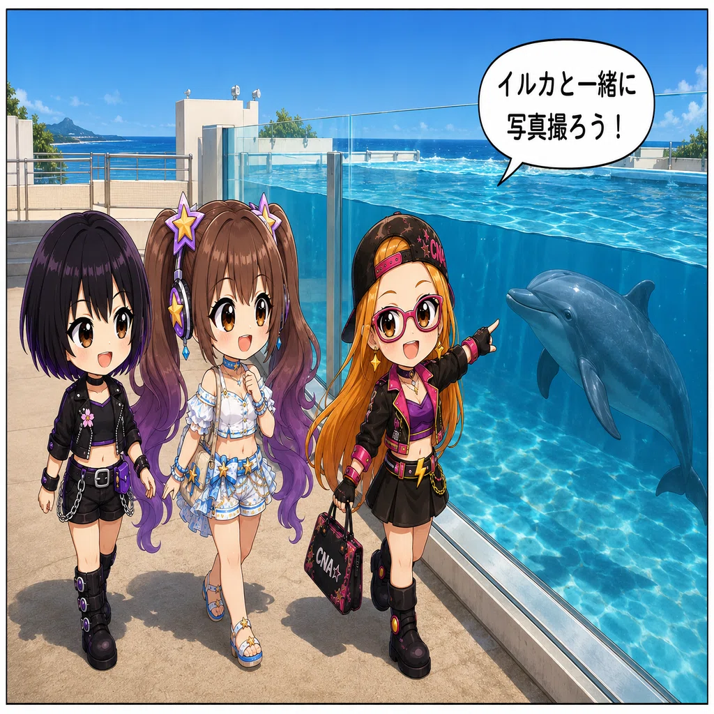 4コマ漫画】 - イルカと写真 -｜CNA運営