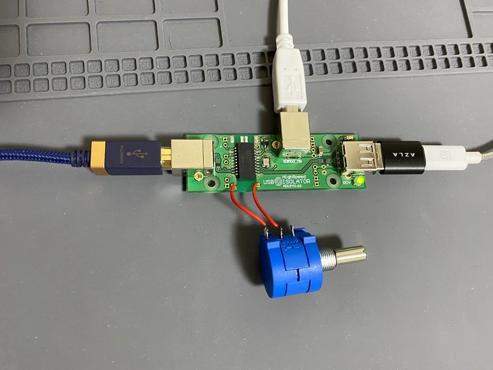 【USBケーブル間の絶縁性能をボリュームで任意に可変して理論と実測が一致するか検証】