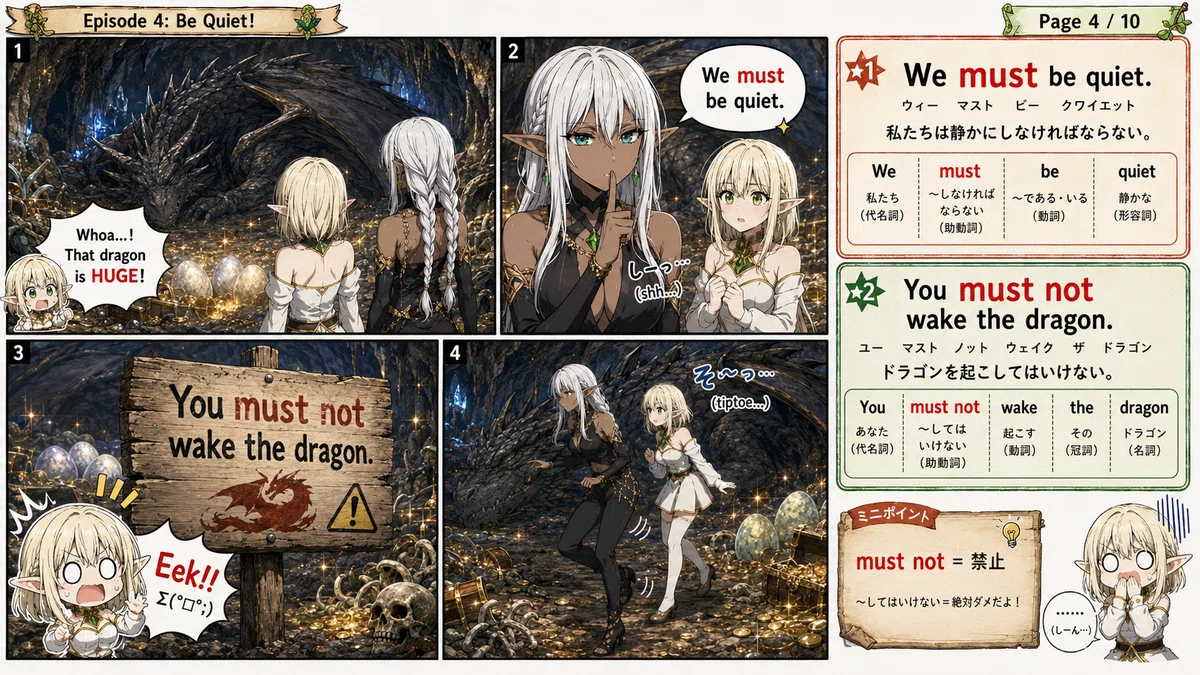 [English Learning Manga] What are Modal Verbs? Learn can, may, must ...