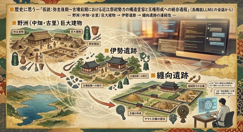 🟧歴史に思うー「仮説：弥生後期〜古墳前期における近江祭祀勢力の構造