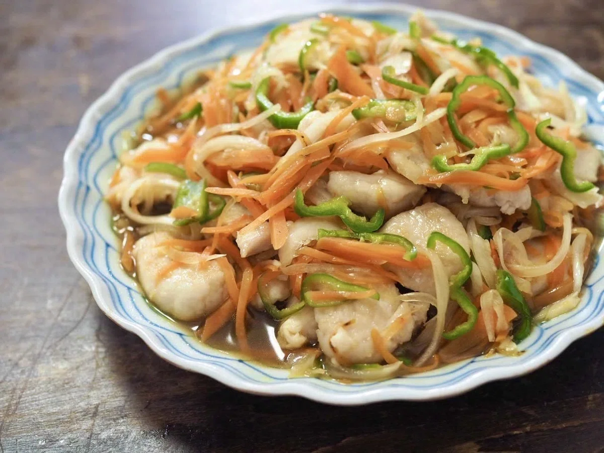 Eggplant Nanban-zuke] Sliced into rounds for extra deliciousness