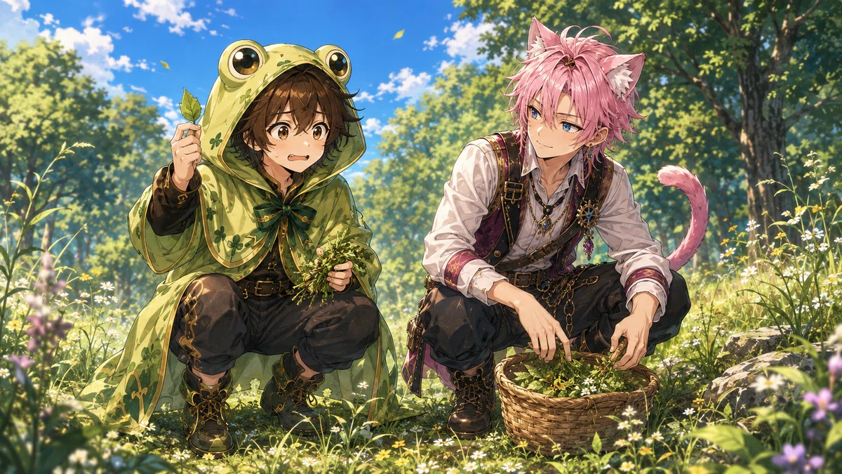 薬草採取だけは、マリオが付き合ってくれた。