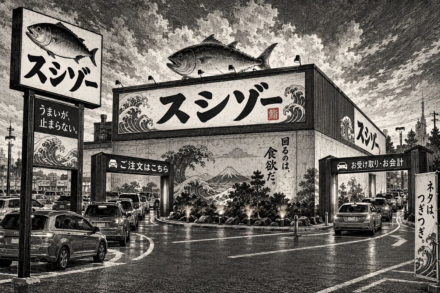 空想アート』絶対にない「回転寿司」🍣これは目からウロコ