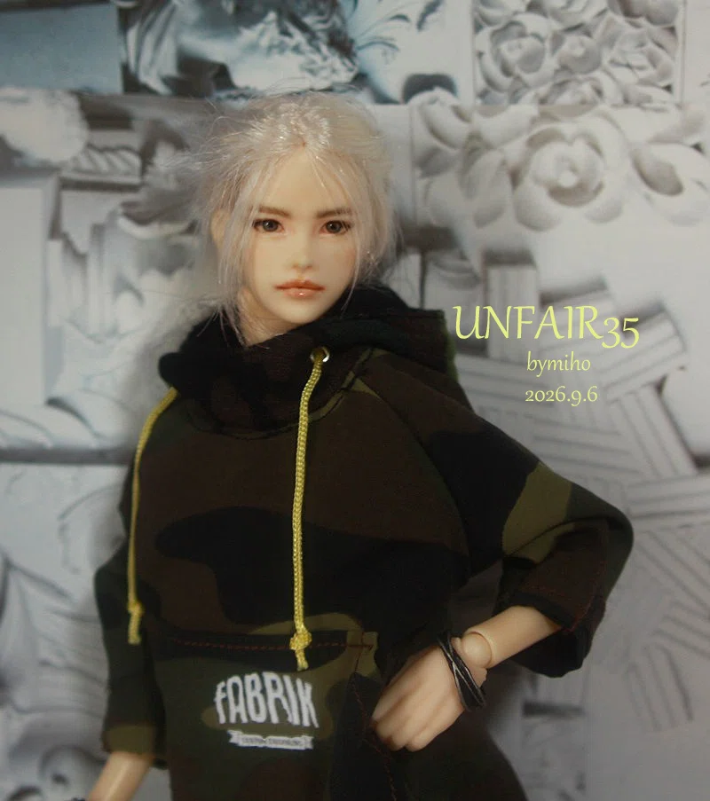 1/6カスタムドールヘッド☆UNFAIR35☆bymiho☆PetWORKs☆男子図鑑