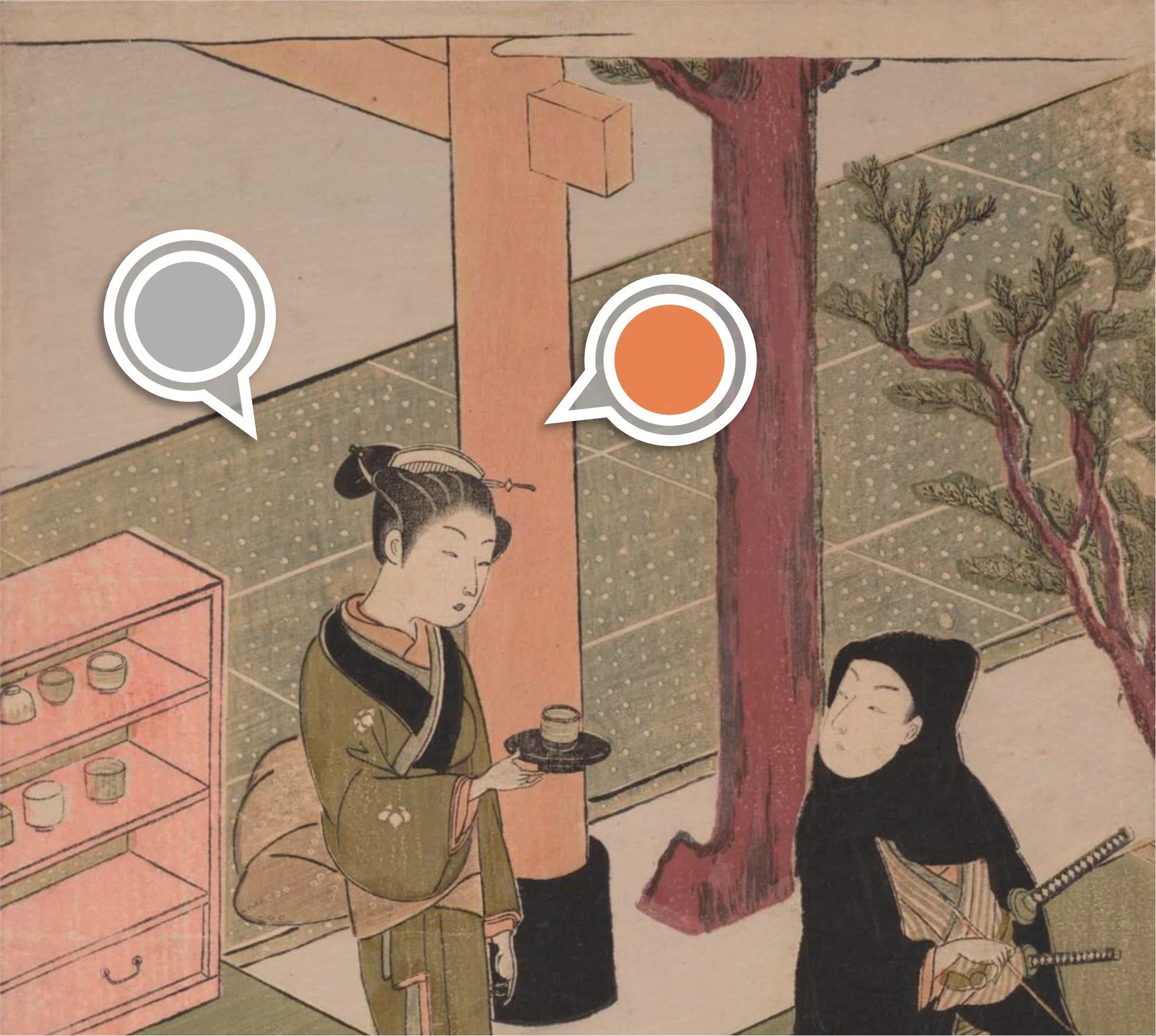 British Museum Exhibition Exhibit 23: Suzuki Harunobu, 'Osen of