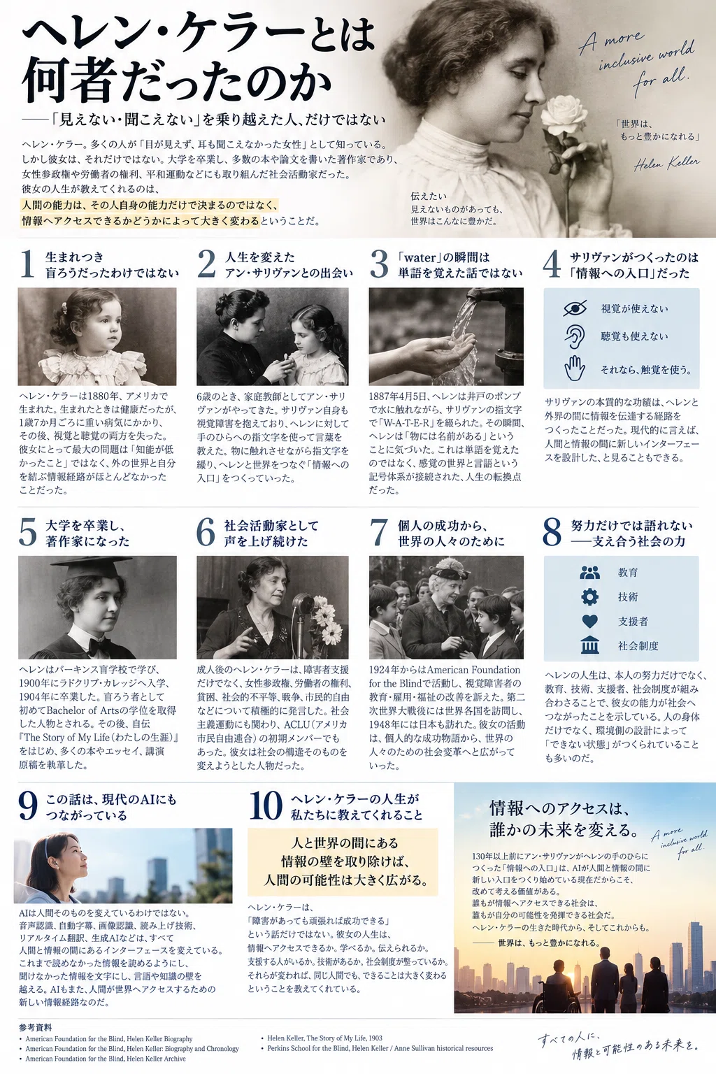 ヘレン・ケラーとは何者だったのか――「見えない・聞こえない」を