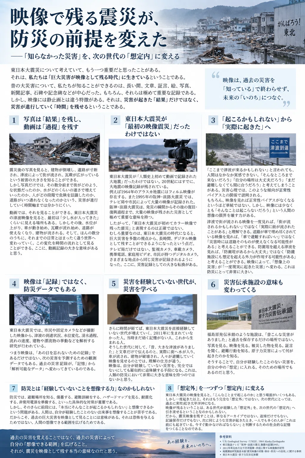 映像で残る震災が、防災の前提を変えた――「知らなかった災害」を、次の