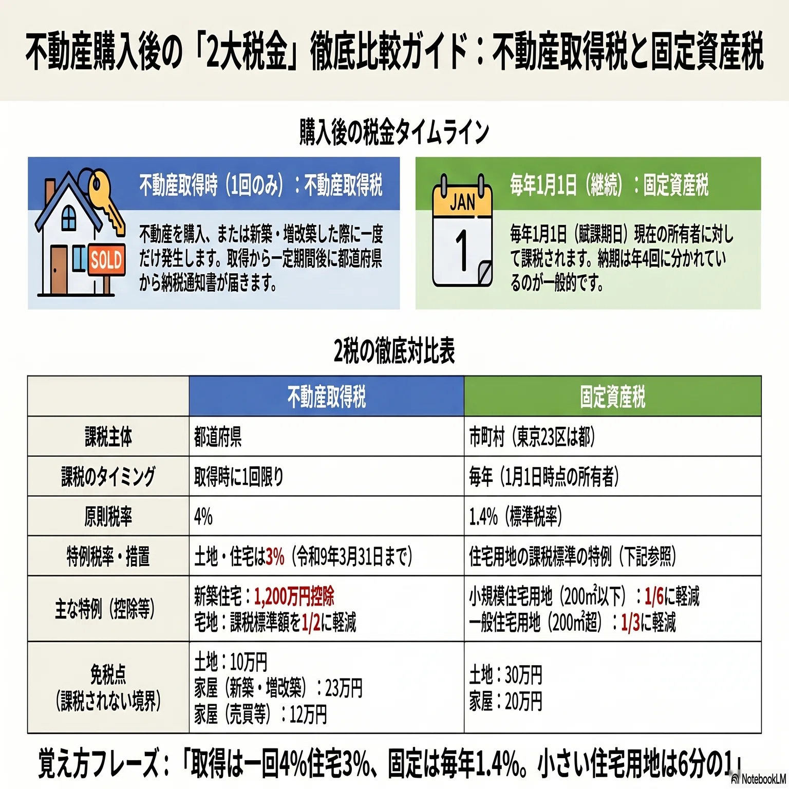 宅建2026】家を買ったら税金が4回来る？不動産取得税と固定資産税｜耳