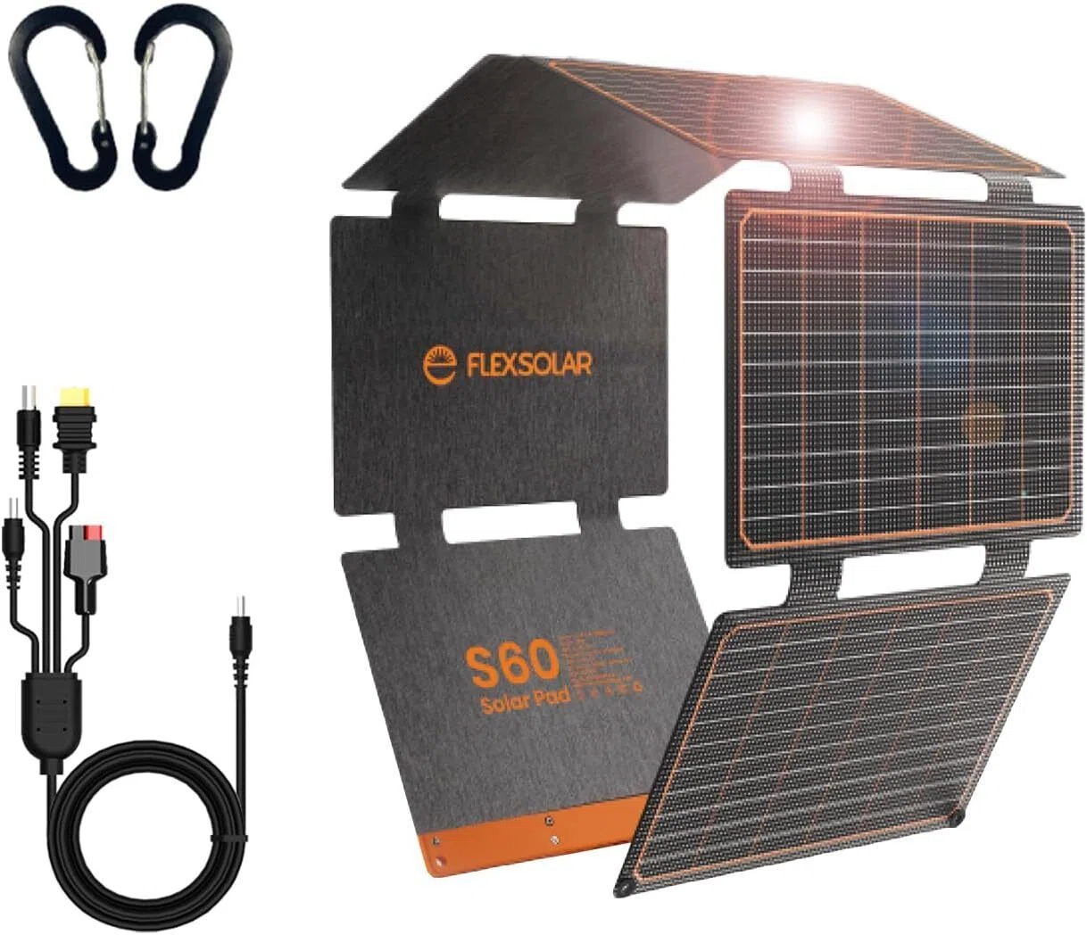 FLEXSOLAR 折りたたみ式ソーラーパネル 120 watts FlexSolar ソーラーパネルのおすすめ10選 出力W数と防水等級で選ぶ