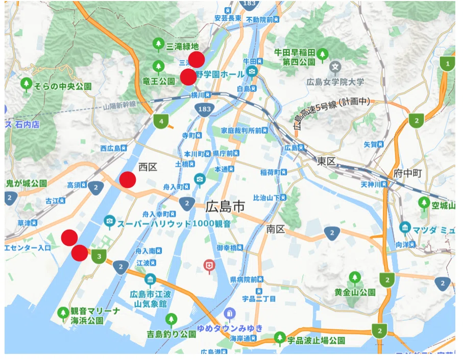 100 Views of Hiroshima [21] Ota River Floodway｜ゆうきゼミ