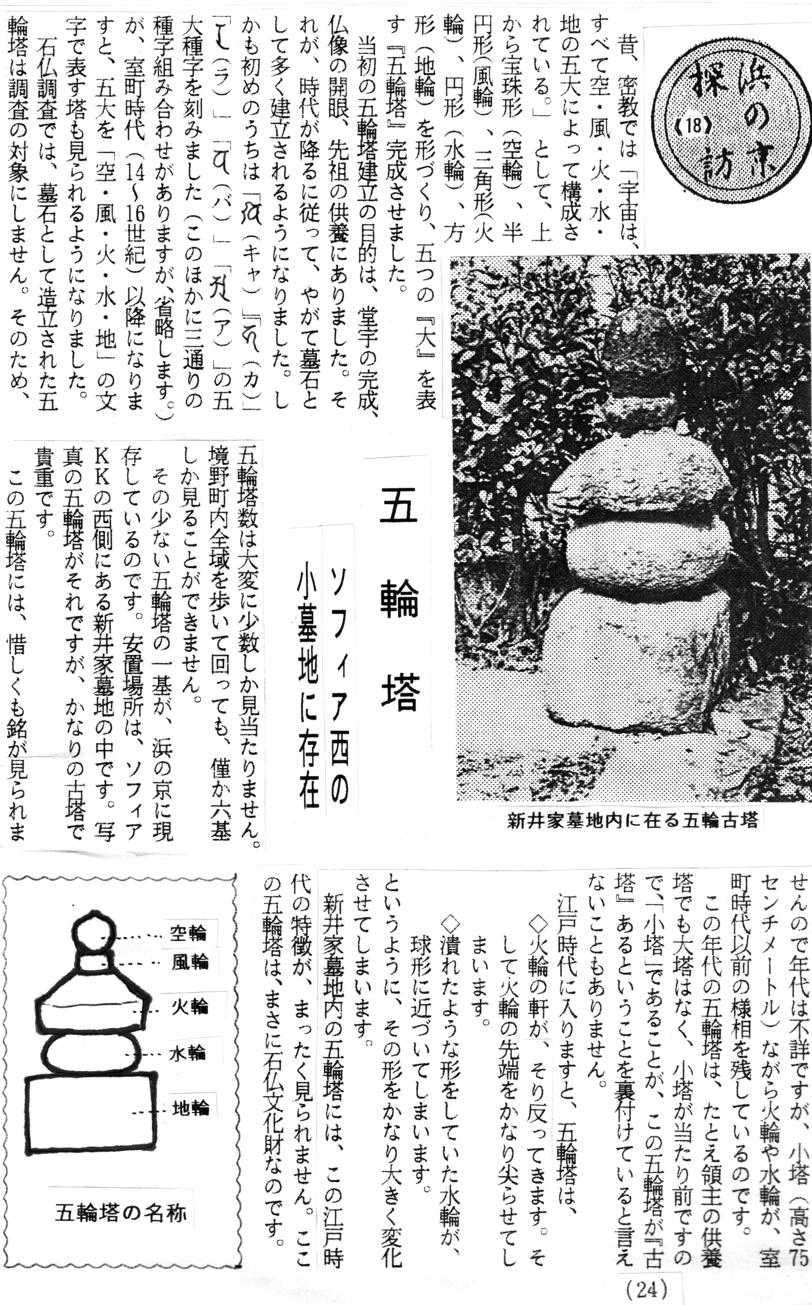 浜の京探訪18 五輪塔｜ふるさと桐生のむかし話