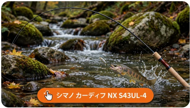 シマノ カーディフ NX S43UL-4のインプレ!仕舞寸法36.8cmがもたらす シマノ カーディフ NX S43UL-4のインプレ!仕舞寸法36.8cmがもたらす