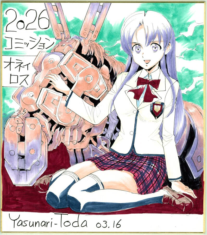 2026年コミッション色紙 上半期完成見本 ＆ 下半期参考サンプル