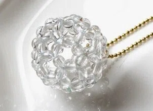✨フラーレン 4mm水晶(キーホルダーチェーン付)✨｜Shop Flan@Creemaで