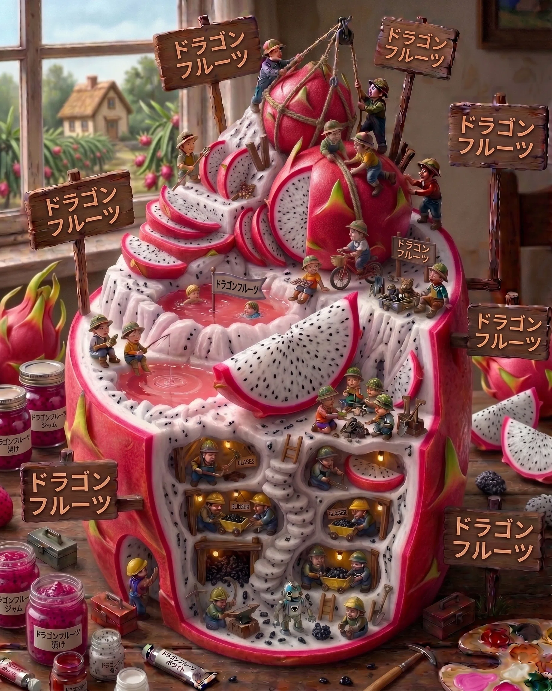 超高品質で写実的な3Dジオラマ（ミニチュア・フードアート）。｜LaLaLa
