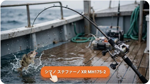 シマノ ステファーノ XR MH175-2のインプレと性能を徹底解剖！電車釣行