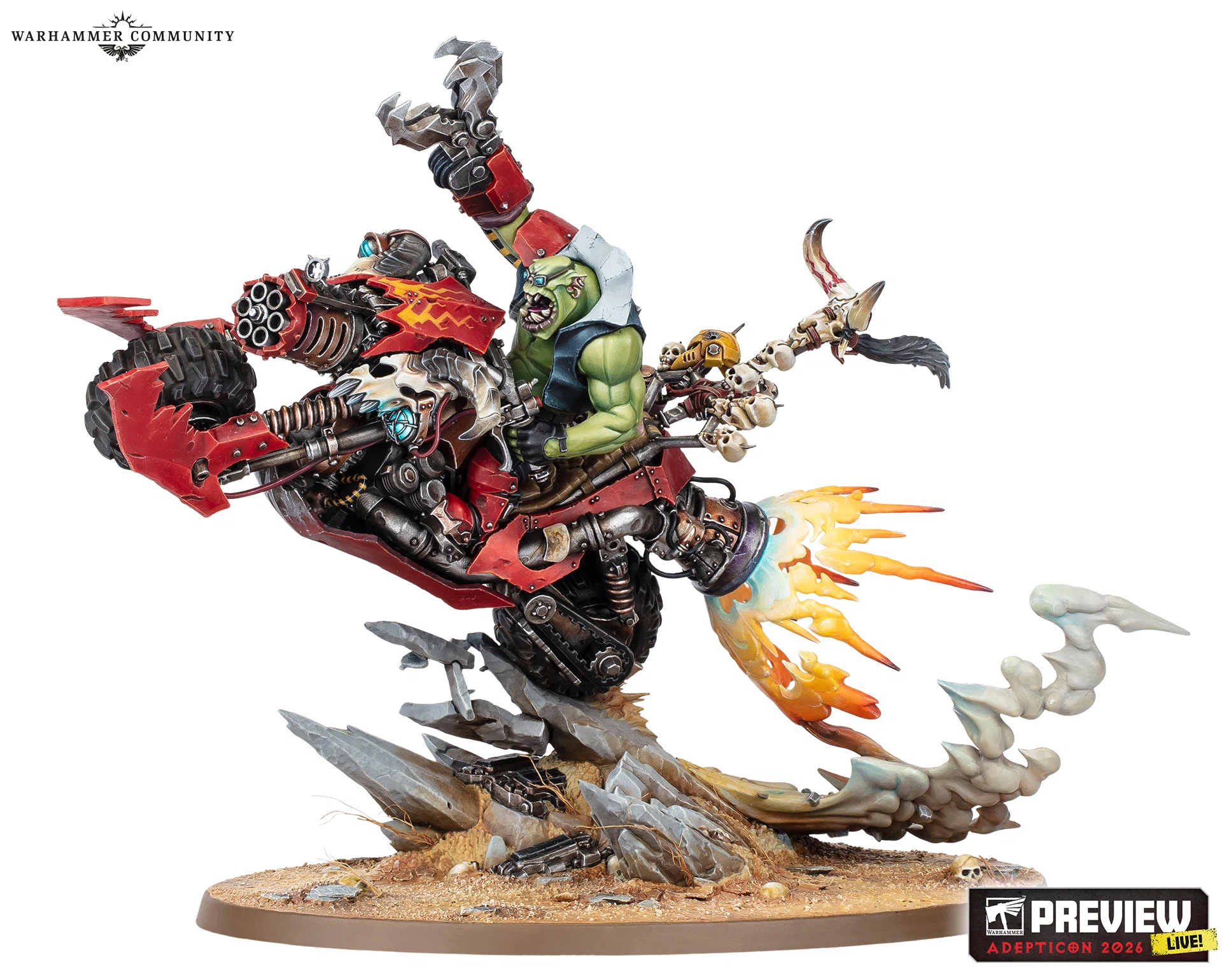 オルク　バイク　12本　カスタム　3Dプリント　ウォーハンマー ウォーハンマー40K】オルクコデックスから見る11版展開予想｜シュラゴン