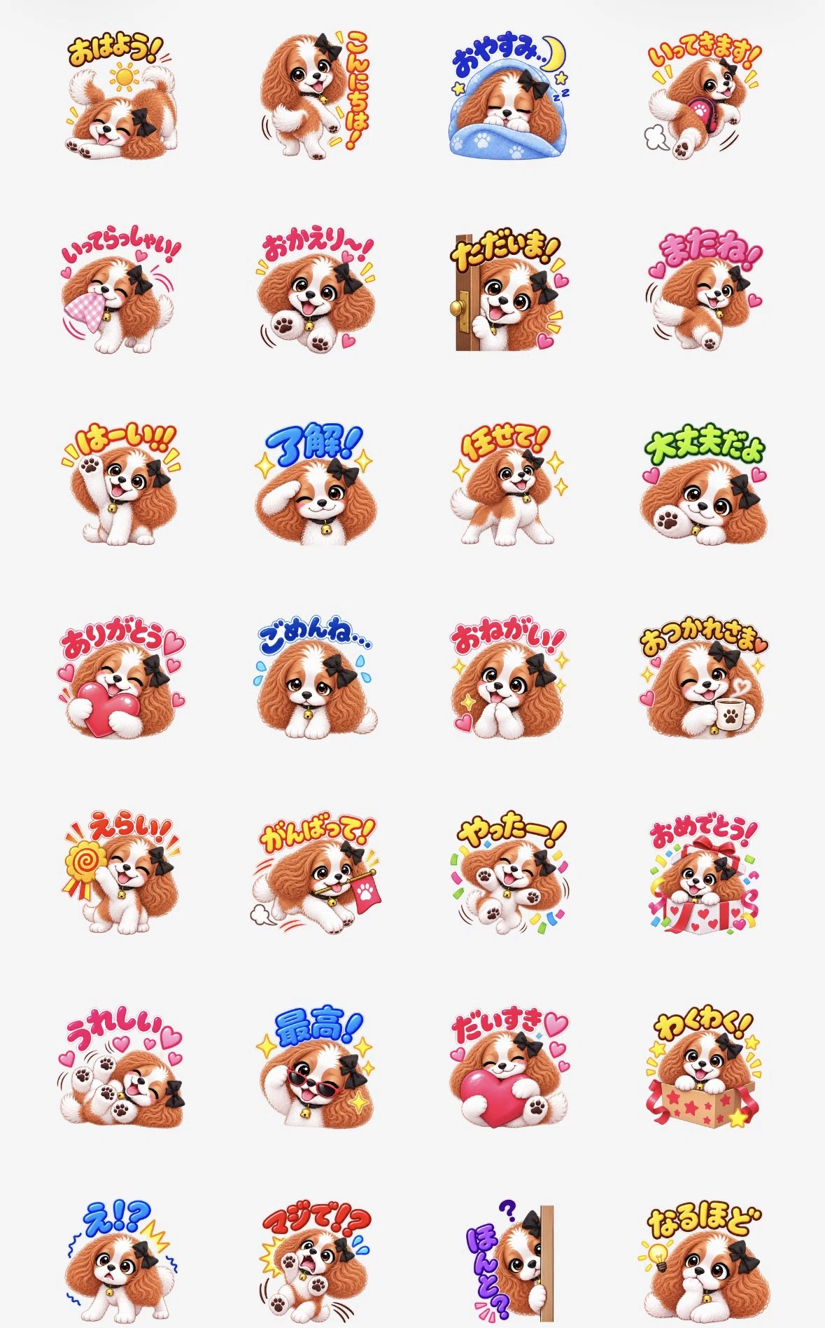 愛犬がLINEスタンプになりました！！