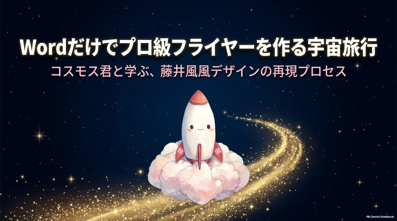 Wordで作るライブ告知フライヤー入門｜藤井風風デザインを真面目に解析