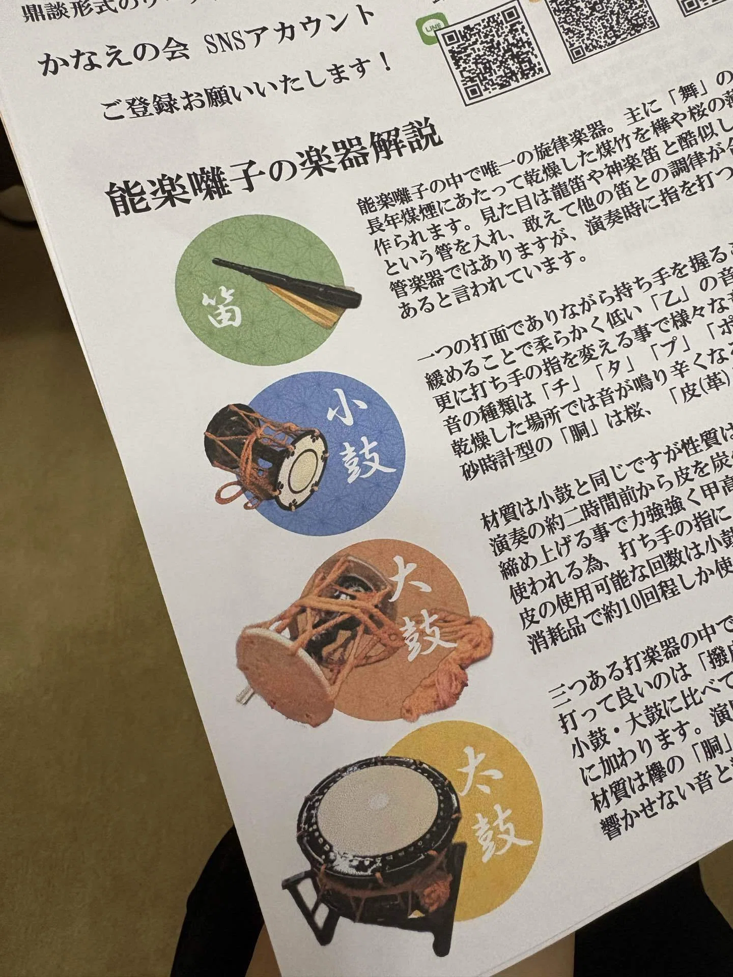 絶対安全囃子方『ジミーズ』｜かなえの会 能楽NOTE vol.2｜眞坂私香