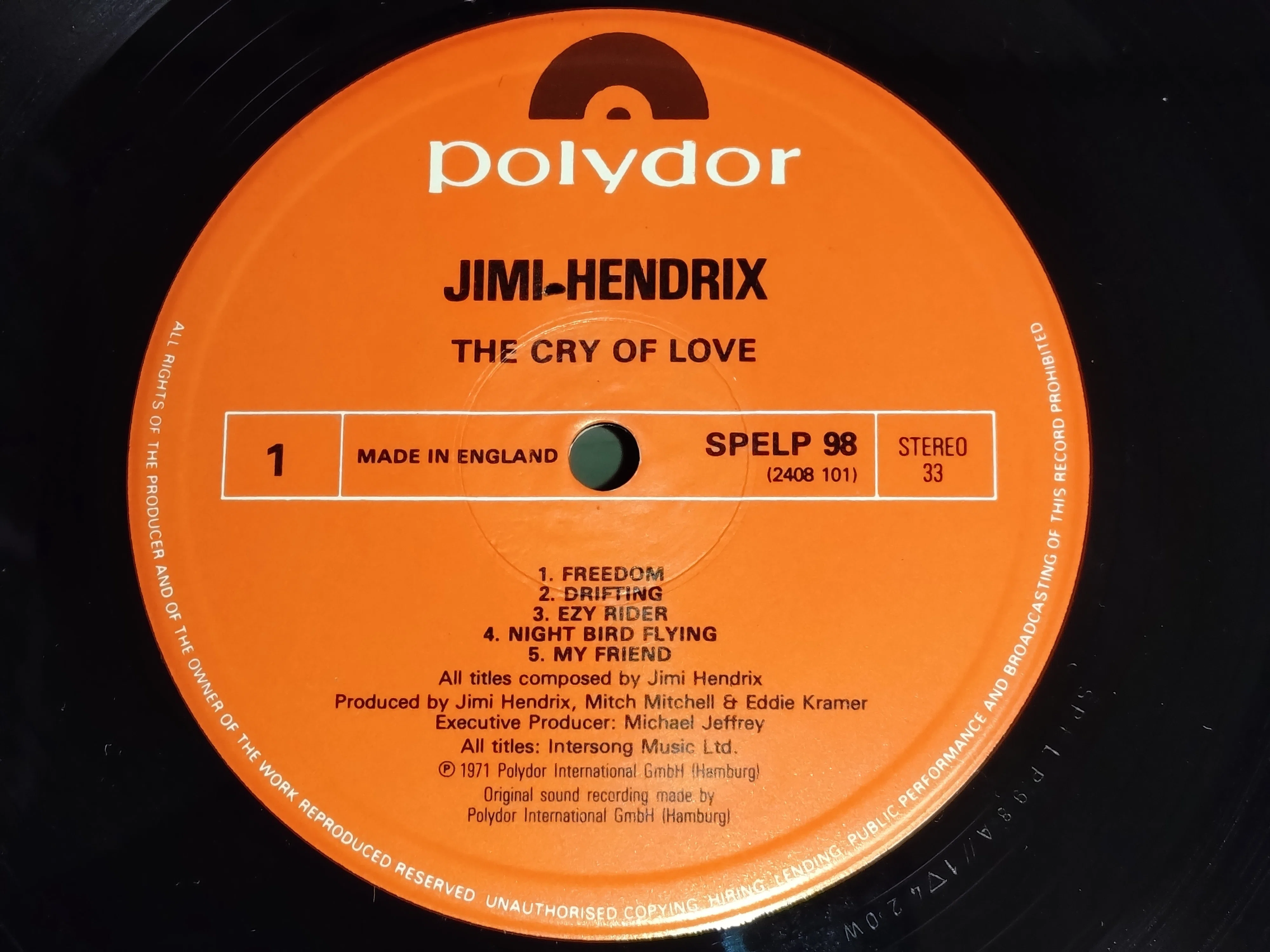 The Cry of Love】(1971) Jimi Hendrix 逝去直後にリリースされたジミ