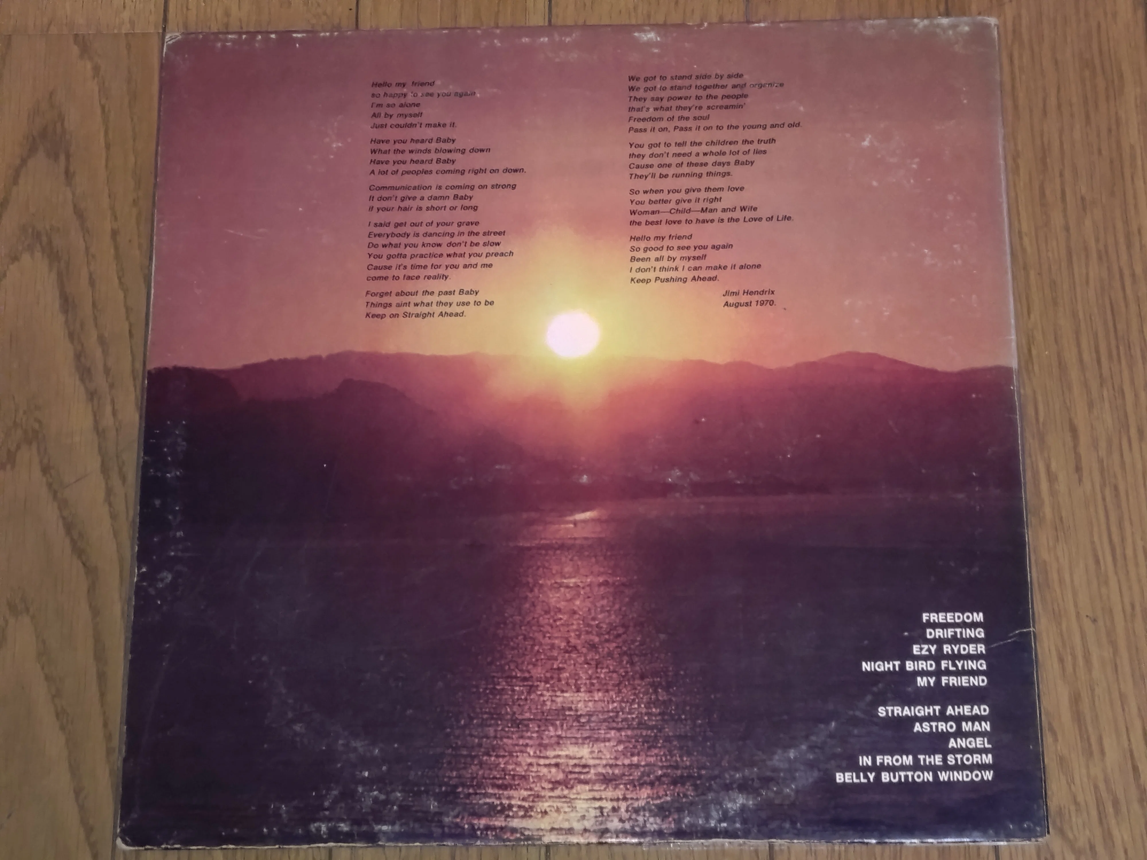 The Cry of Love】(1971) Jimi Hendrix 逝去直後にリリースされたジミ