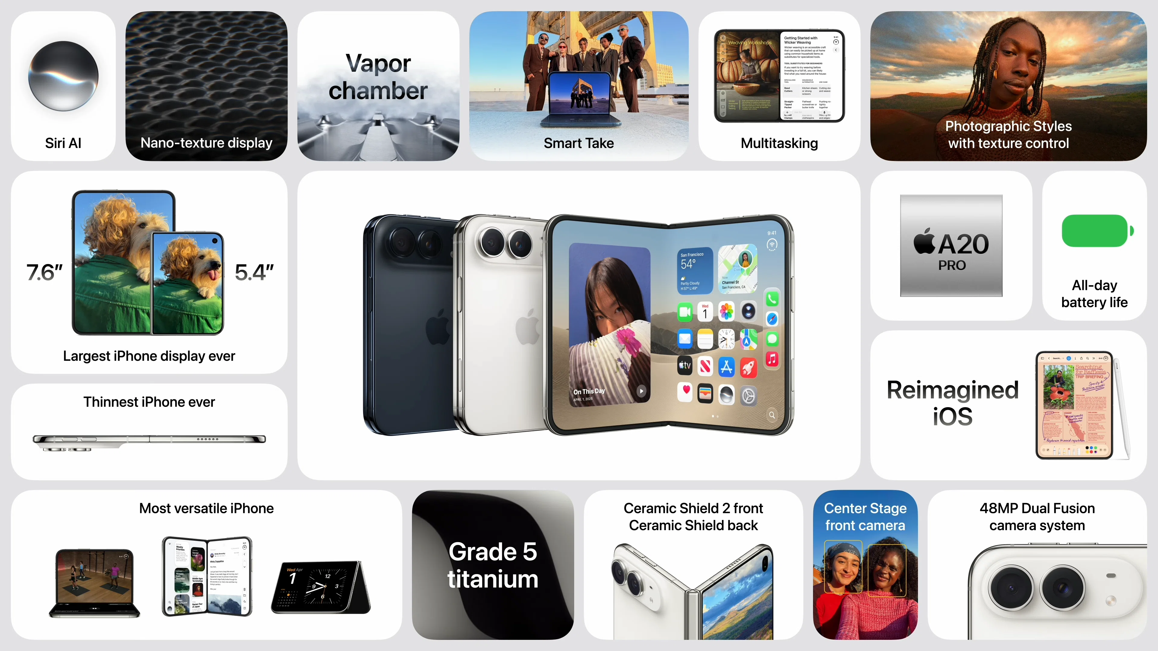 Apple 2026年秋の新製品まとめ！初の折りたたみ「iPhone Duo」は買う