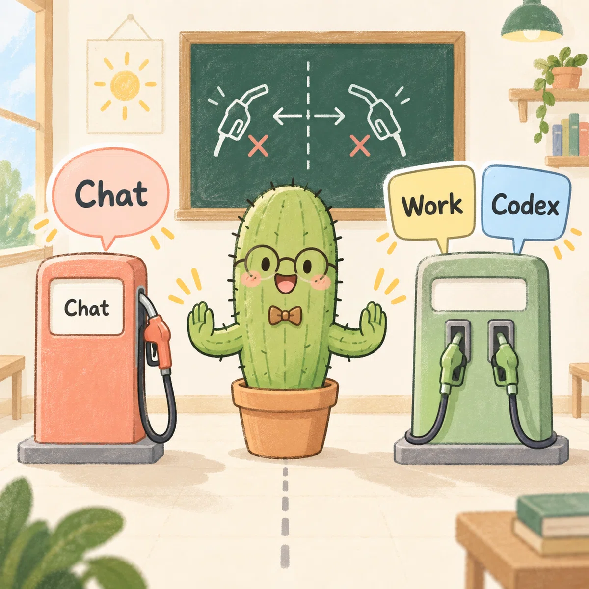 ChatとWork・Codexで分かれた二つの燃料