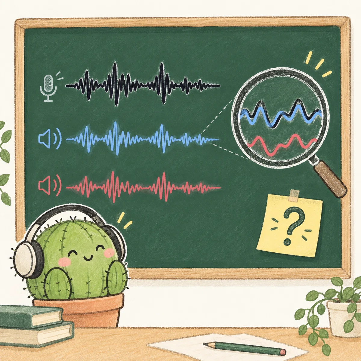 耳と数字で三つの声を比べた