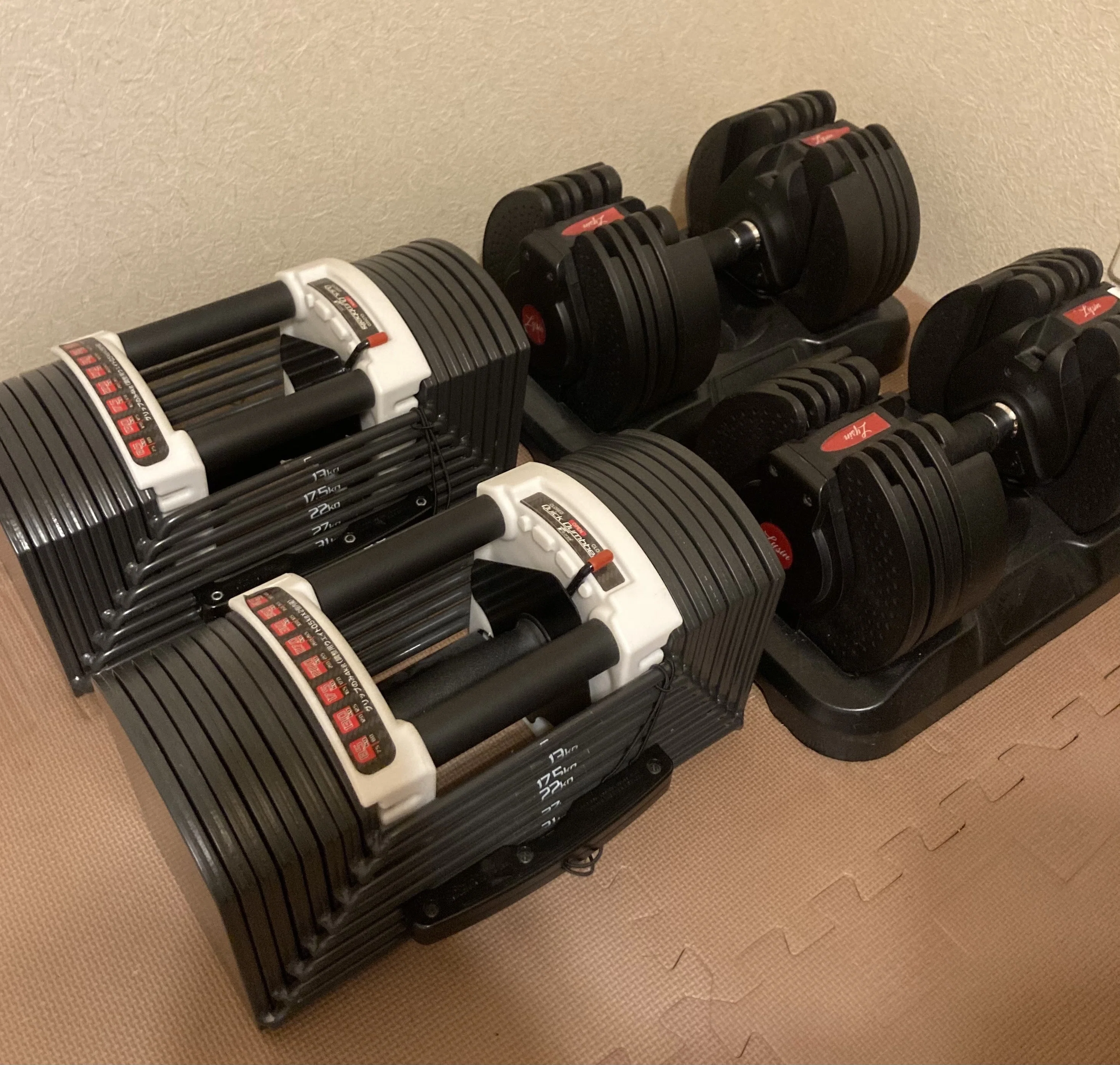 固定式ダンベルと可変式ダンベルはどっち？初心者に「24kg可変式」を