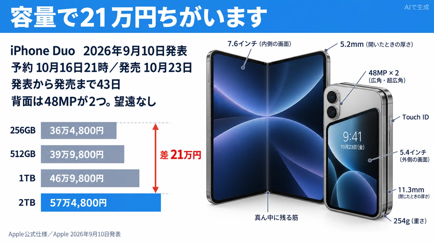 作る人がトップに立った ②：iPhone Duoは36万4,800円。この値段は