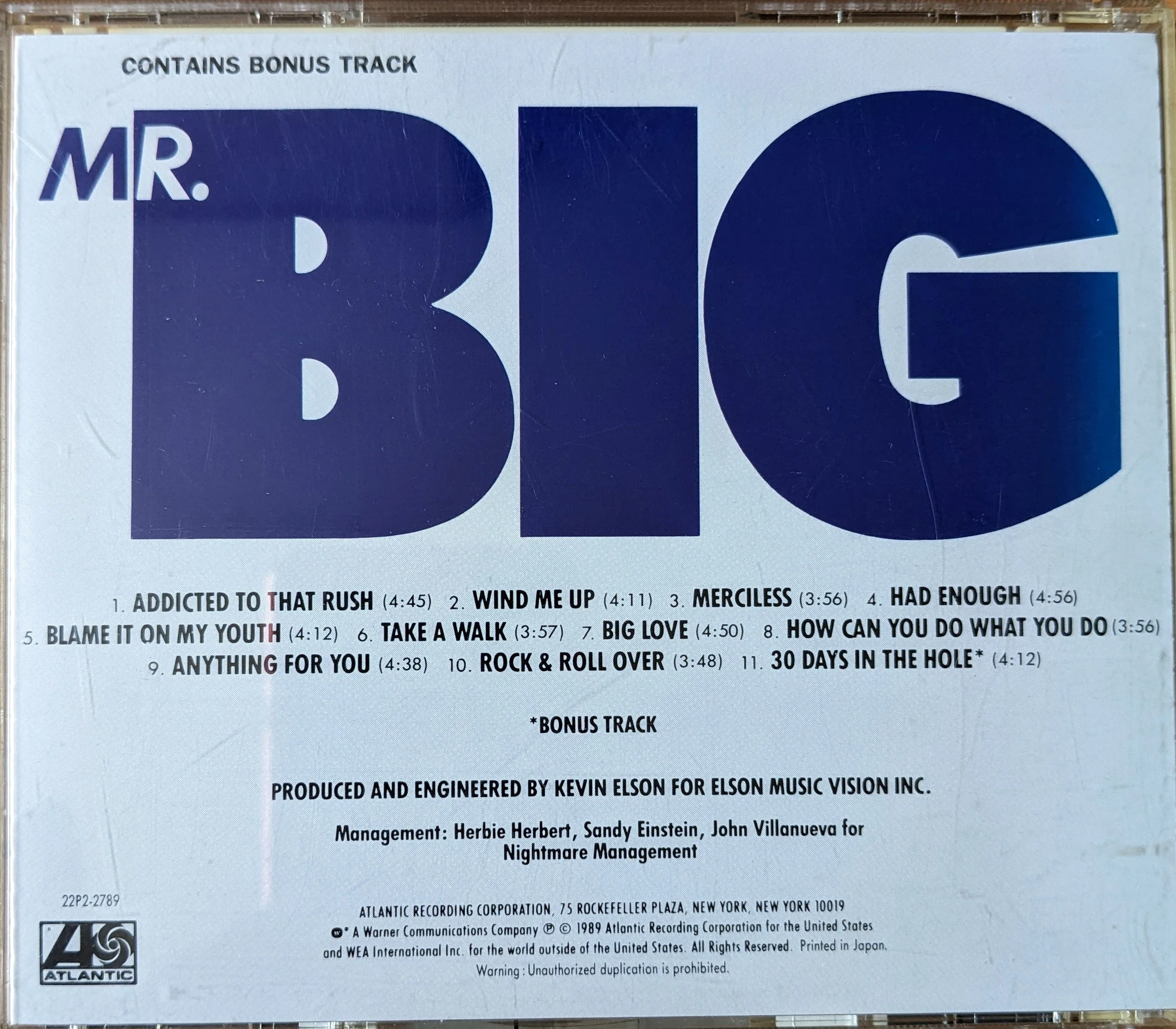 MR.BIG【MR.BIG】｜あおさん|30年前のレコード棚